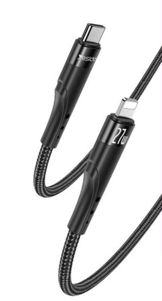 Yesido kábel CA115PD 27W type-c/lightning 3M 1,67a čierny