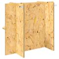 vidaXL Základňa terária s poličkou Hnedá 60 x 30 x 50 cm OSB