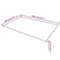 vidaXL Stolová doska z tvrdeného skla, obdĺžniková, 1000x620 mm