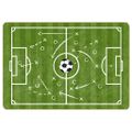 vidaXL Detský koberec zelený 160x230 cm futbal umývateľný