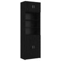 vidaXL Úložný kabinet so policami Čierny dub 70 x 42,5 x 225 cm