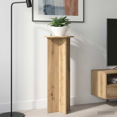 vidaXL Stojan na rastliny 2 pcs Dub artisan Ø40 x 100 cm