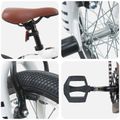 vidaXL BMX Bicykel 16 Palcov pre deti vo veku 5-8 rokov Biela