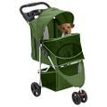 vidaXL Skladací kočík pre psa zelený 80x46x98 cm oxfordská tkanina