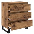 vidaXL Servírovacia skriňa Staré drevo 60 x 35 x 70 cm