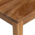 vidaXL Konzolový stôl Prírodná 110 x 35 x 75 cm Husté teakové drevo