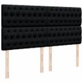 vidaXL Posteľný rám boxspring s matracom čierny 180x200 cm látka