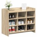 vidaXL Skriňa na topánky Dub sonoma 85 x 39,5 x 70 cm Kompozitné drevo