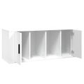 vidaXL TV skrinka biela 100x35x40 cm spracované drevo