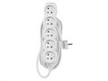 Prodlužovací kábel EMOS P0510R / 10 m / 5 zásuviek / biely / PVC / 1,5 mm2