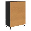 vidaXL Servírovacia skriňa Čierna 66 x 34,5 x 95 cm Kompozitné drevo