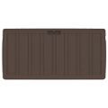 vidaXL Úložný box hnedý 117x45,5x57,5 cm 270 L