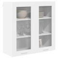 vidaXL Závesná skrinka Biela 80 x 31 x 80 cm Kompozitné drevo