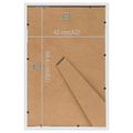 vidaXL Fotorámiky na stenu alebo stôl 3 ks biele 42x59,4 cm MDF