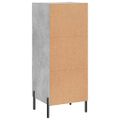 vidaXL Komoda betónovo sivá 34,5x34x90 cm spracované drevo
