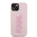 Puzdro Karl Lagerfeld pre iPhone 15 6,1" KLHCP15S3DMBKCP ružové HC 3D Logo Glitter