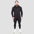 Seamless legíny Static Black - GymBeam, veľkosť L, 72% polyester, 23% nylon 5% elastane