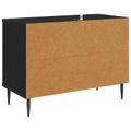 vidaXL TV skrinka BORNE 69 x 33 x 50,5 cm Čierny dub Kompozitné drevo