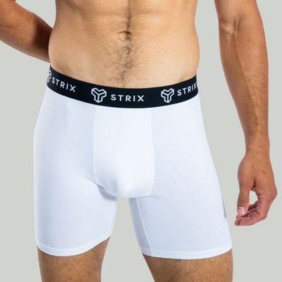Pánske boxerky Essential 2Pack White - STRIX, veľkosť L, veľkosť oblečenia L
