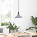 VidaXL Závesná lampa výškovo nastaviteľná E27 lesk šedá Ø 31 cm kov