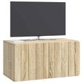 vidaXL Nástenná TV skrinka 59,5 x 31 x 30 cm Dub sonoma
