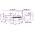 vidaXL Záhradná súprava gaučov 5 ks Biela a krémová Polyester