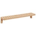 vidaXL Nástenný zavesený regál Nástenný Prírodná 62 x 10 x 12,5 cm