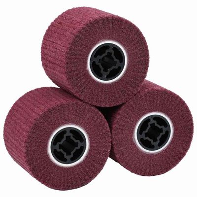 vidaXL Brúsne valce 3 pcs Červená 12 x 12 x 10 cm Syntetické vlákno