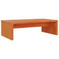 vidaXL Stojan na monitor voskovo-hnedý 50x27x15 cm masívna borovica