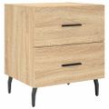 vidaXL Nočné stolíky 2 ks dub sonoma 40x35x47,5 cm kompozitné drevo