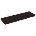vidaXL Stolová doska tmavohnedá 120x40x(2-6)cm ošetrený masív hrany