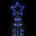 vidaXL LED vianočný stromček 1534 LED modré 500 cm