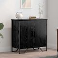 vidaXL Servírovacia skriňa Čierny dub 78 x 35 x 74.5 cm