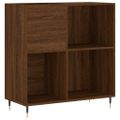 vidaXL Skrinka na platne hnedý dub 84,5x38x48 cm kompozitné drevo
