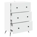vidaXL Zásuvkový kabinet Biela 66 x 34,5 x 90 cm Kompozitné drevo