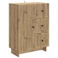 vidaXL Servírovacia skriňa Dub artisan 66 x 34,5 x 90 cm