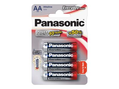Batéria AA (R6) alkalická PANASONIC Everyday Power 4ks / blister