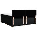 vidaXL Posteľný rám boxspring s matracom čierny 180x200 cm látka