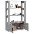 vidaXL Komoda sivý dub sonoma 80x30x119,5 cm spracované drevo
