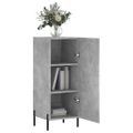 vidaXL Komoda betónovo sivá 34,5x34x90 cm spracované drevo