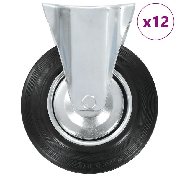 vidaXL Otočné kolieska 12 ks 200 mm