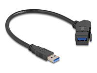 USB 5 Gbps Type-A panelová matica female 45°