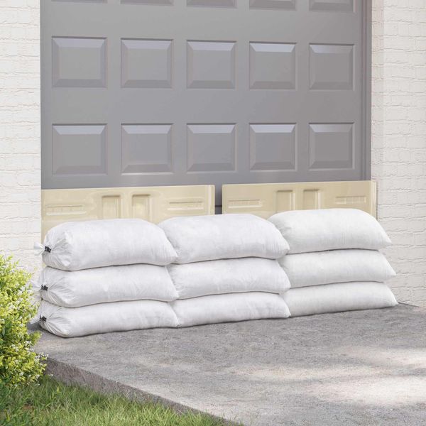 vidaXL Tkaninové vrecia 10 pcs Biela 30 x 45 cm PP