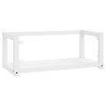 vidaXL Nástenný rám na umývadlo biely 79x38x31 cm železo