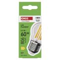 LED žiarovka EMOS ZF6D43 Filament Mini Globe / E27 / 5,9 W (60 W) / 806 lm / neutrálna biela