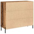 vidaXL Servírovacia skriňa Staré drevo 90 x 34 x 80 cm