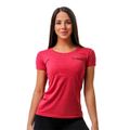 Dámske tričko Basic Vintage Red - GymBeam, veľkosť S, 50% bavlna, 50% polyester