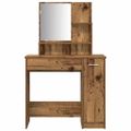 VidaXL súprava toaletného stolíka Old Wood Engineered Wood