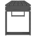 vidaXL Záhradná lavica sivá 110x38x45 cm masívna borovica