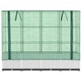 vidaXL Záhon s krytom na skleník ratanový vzhľad 160x40x138 cm